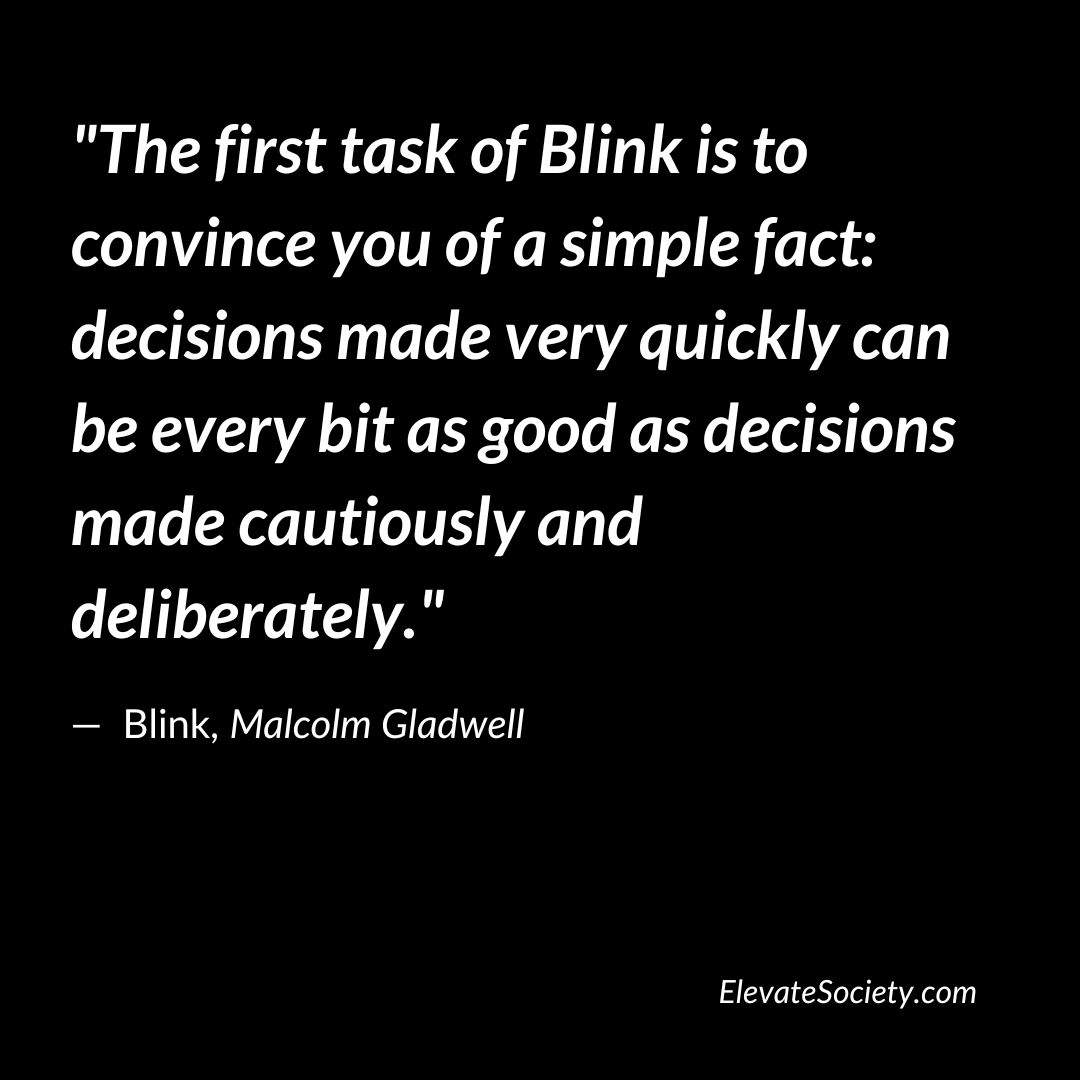 blink malcolm gladwell quotes